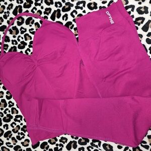 DFYNE Plum Activewear Set size Large